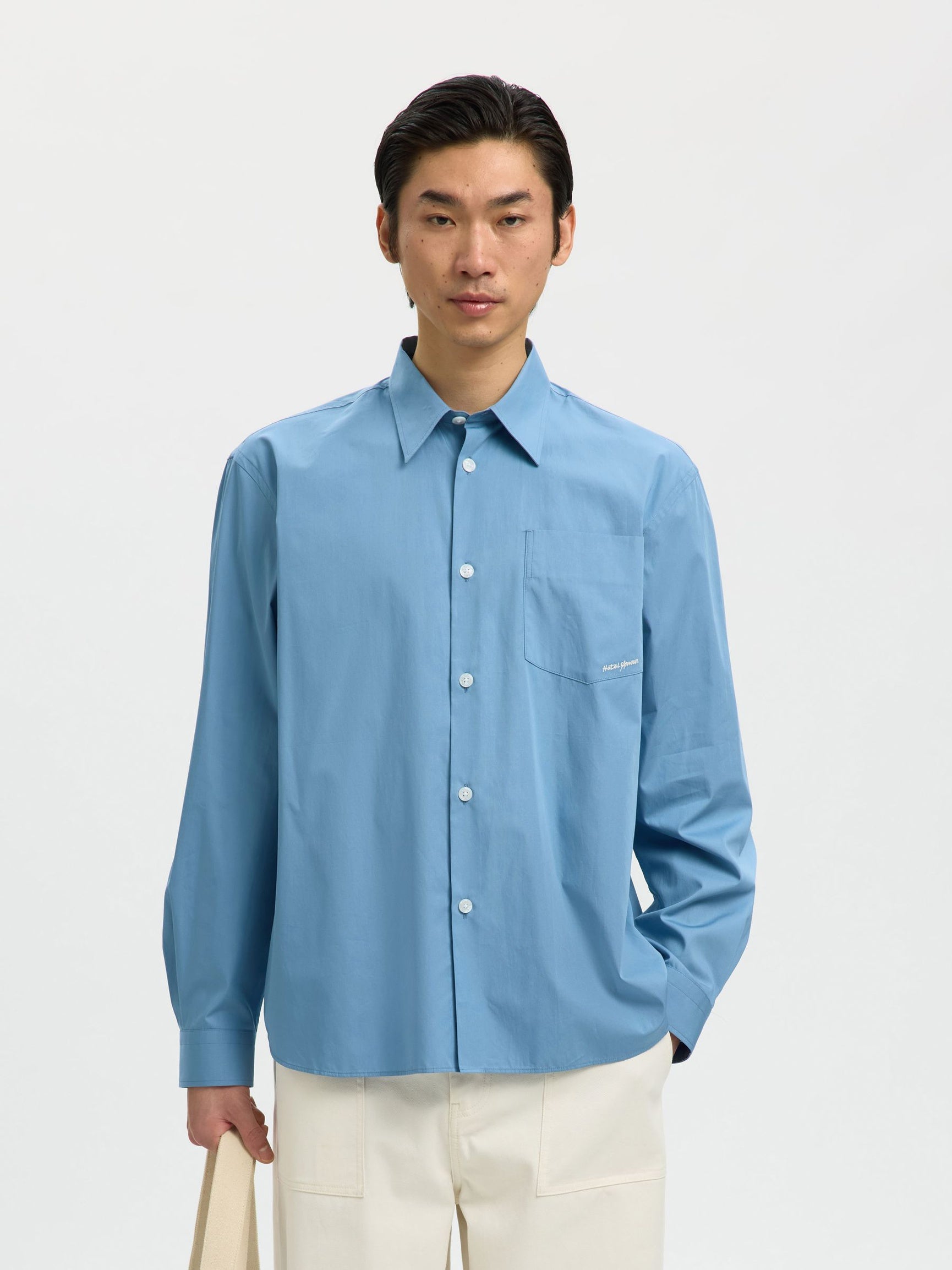 AMOUR SHIRT LONGSLEEVE BLUE | SELECTED HOMME