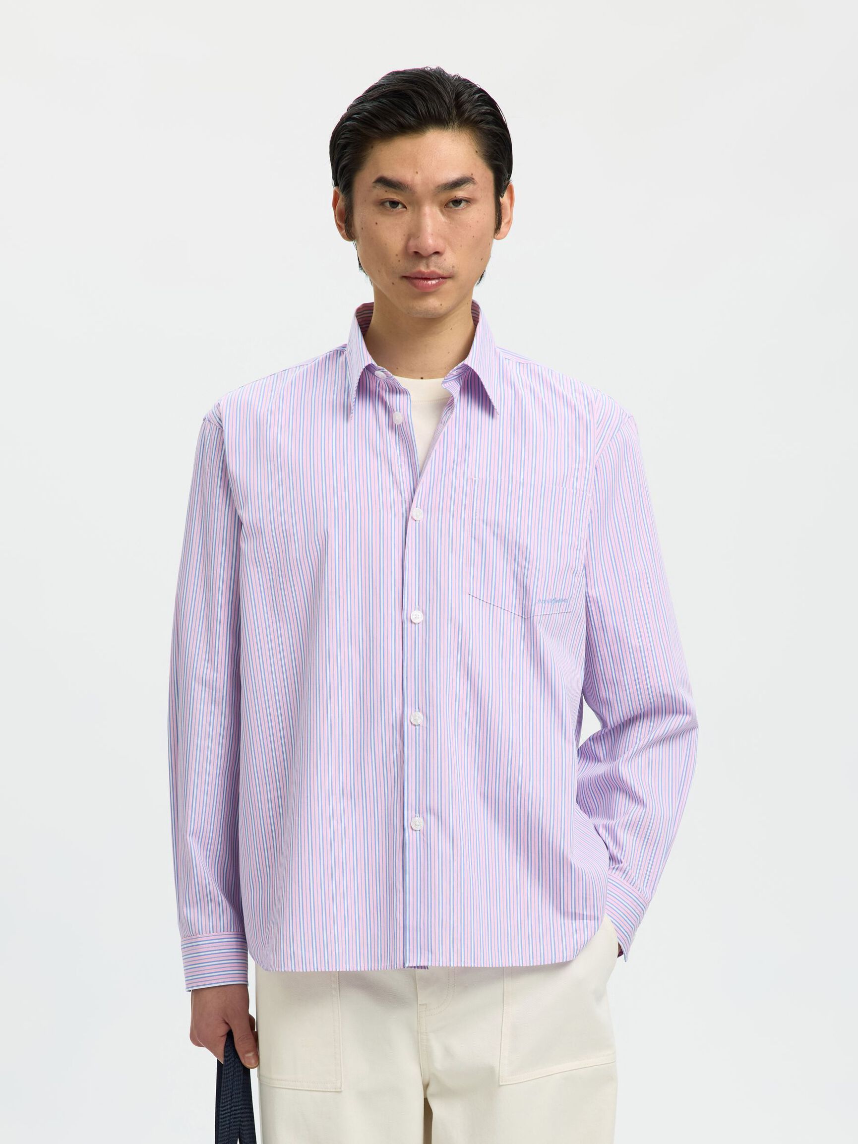 AMOUR SHIRT LONGSLEEVE PINK | SELECTED HOMME