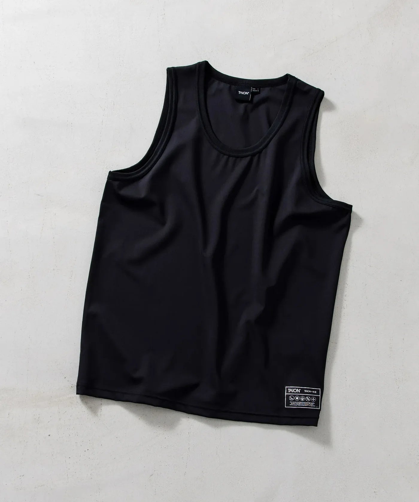 UV DRY TANK TOP BLACK | TAION