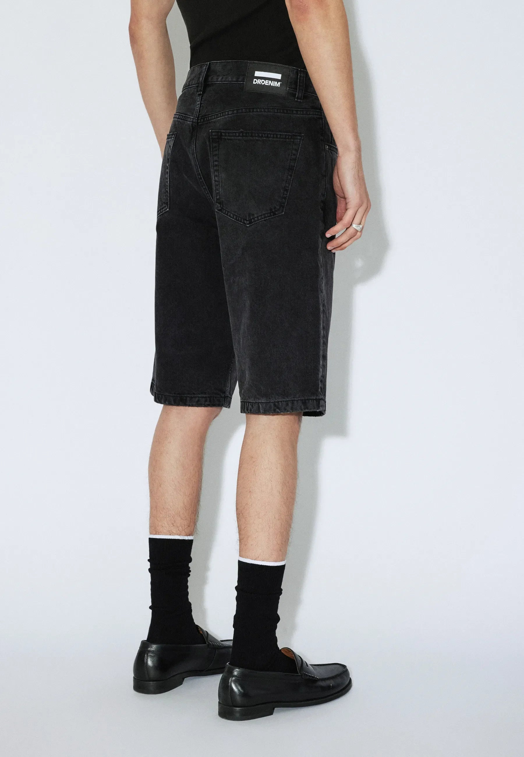 OMAR DENIM SHORTS BLACK | DR DENIM