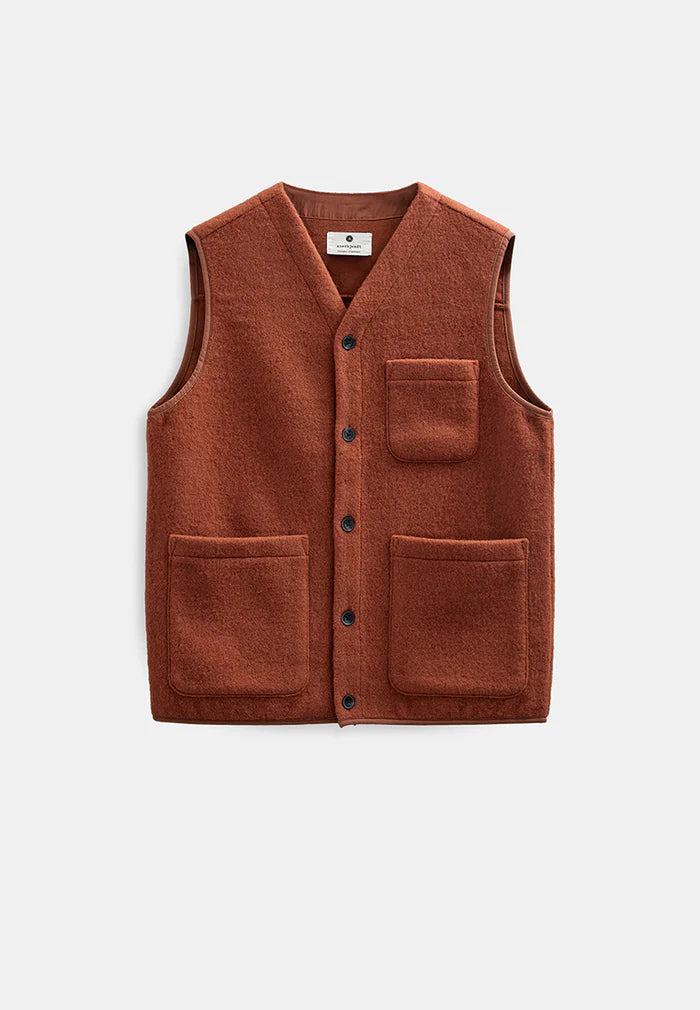 BOILED WOOL VEST