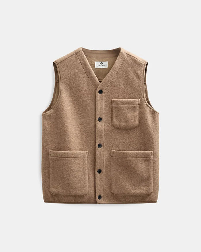 BOILED WOOL VEST