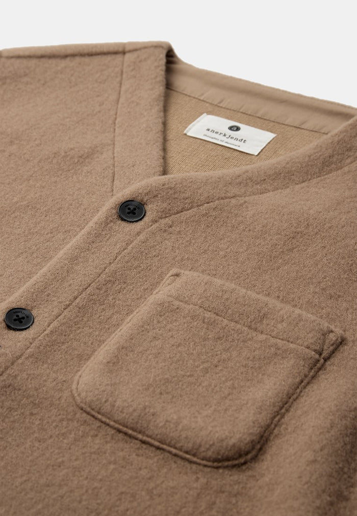 BOILED WOOL VEST