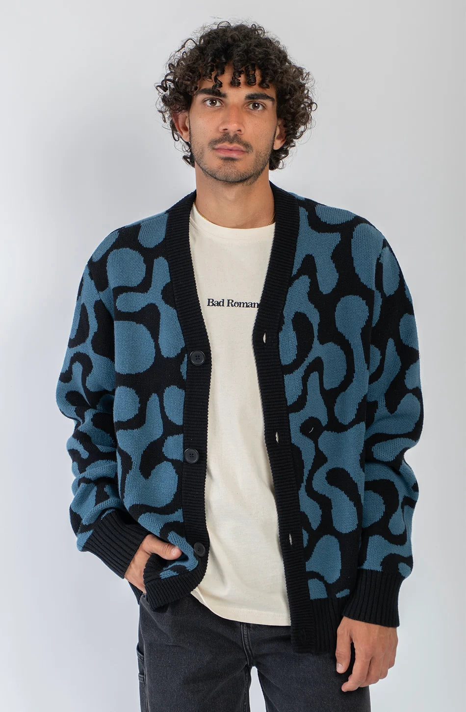 BAD ROMANCE JACQUARD CARDIGAN