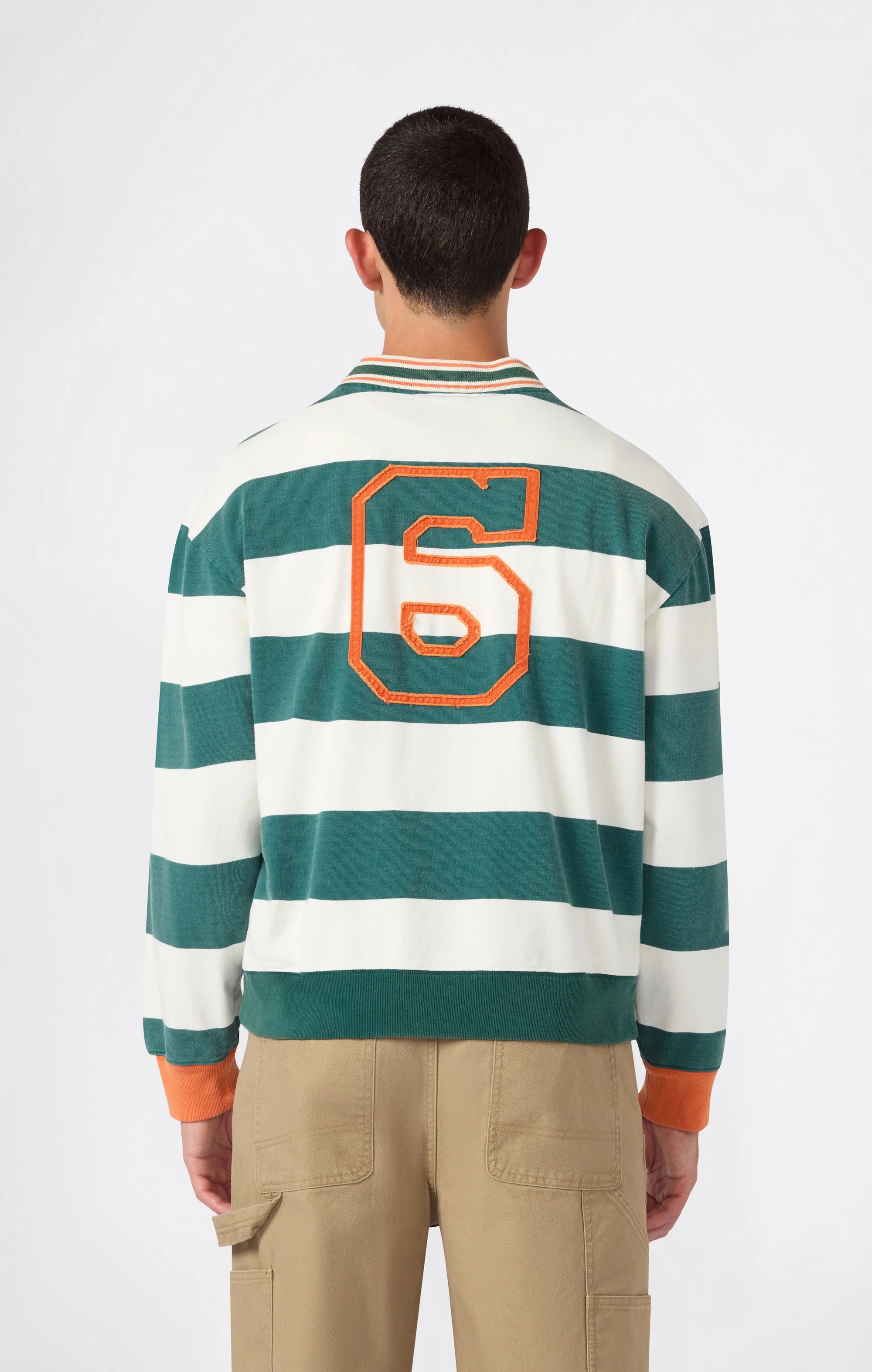 TR STRIPED POLO LONGLSLEEVE