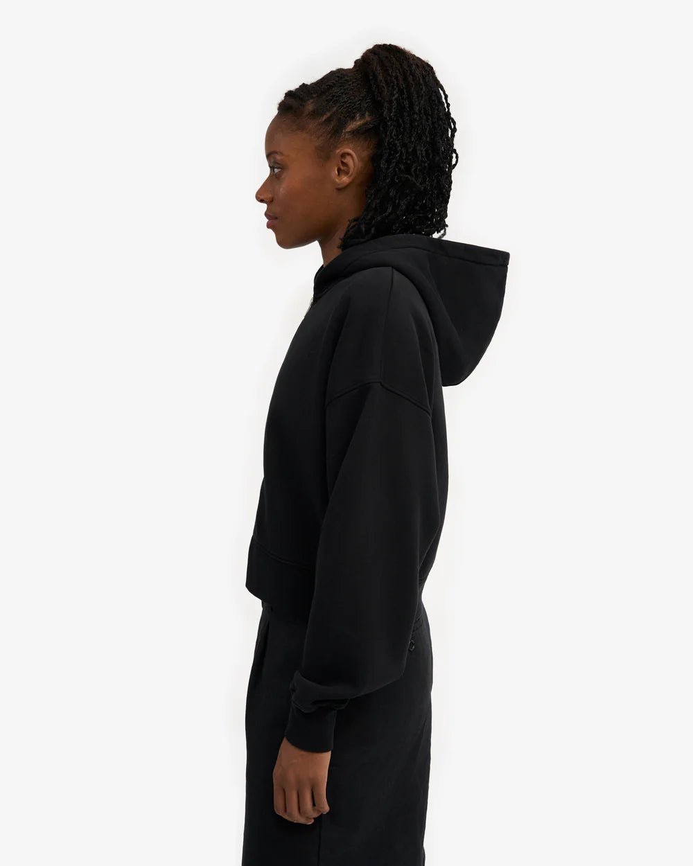CROP ZIP HOODIE