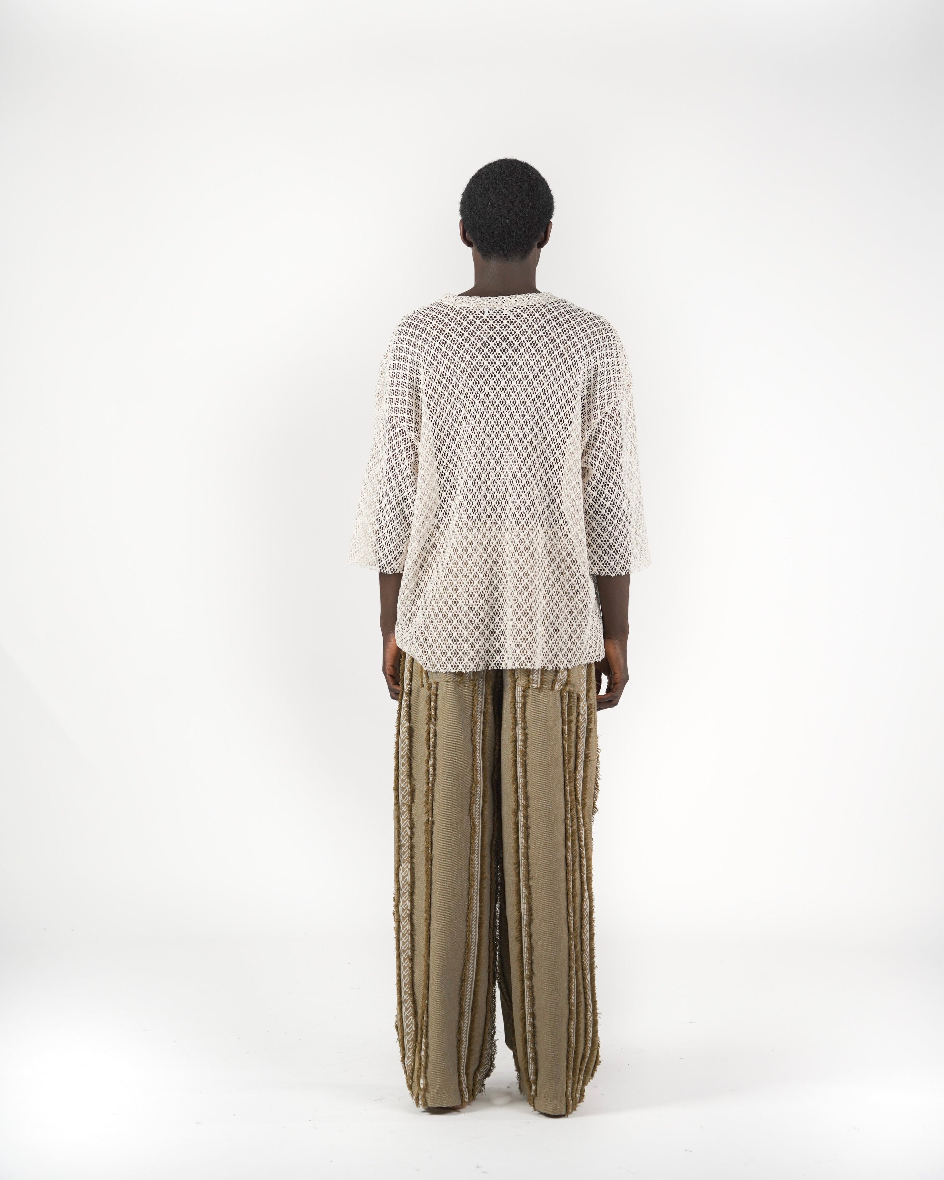 MACRAME T - SHIRT OFFWHITE | MOOD ONE