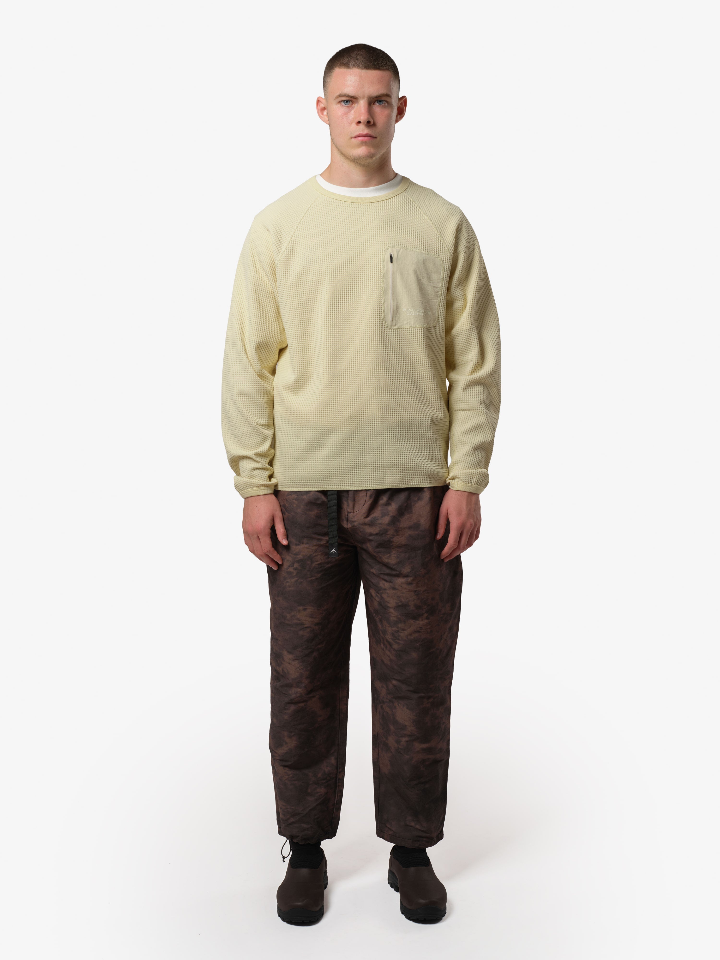 WAFFLE TEE LS