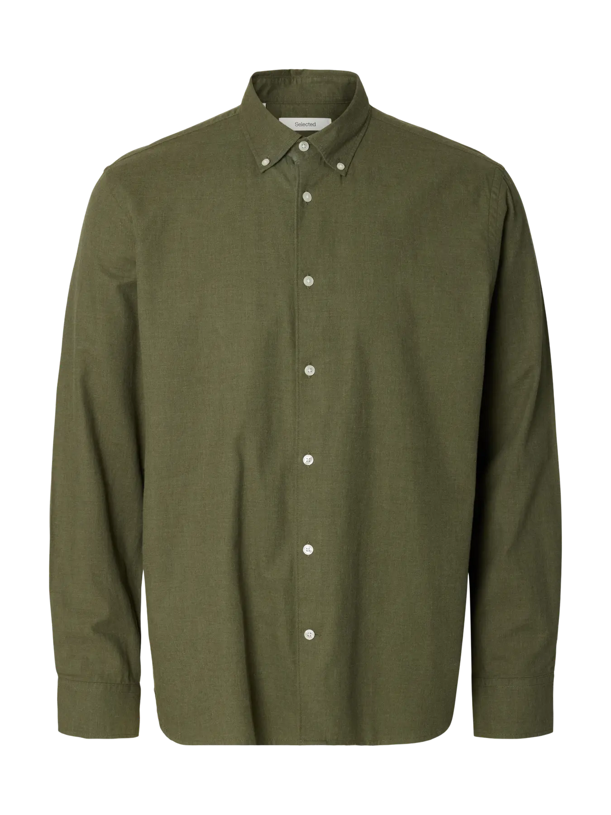 JAY REG LONGSLEEVE SHIRT VETIVER MELANGE