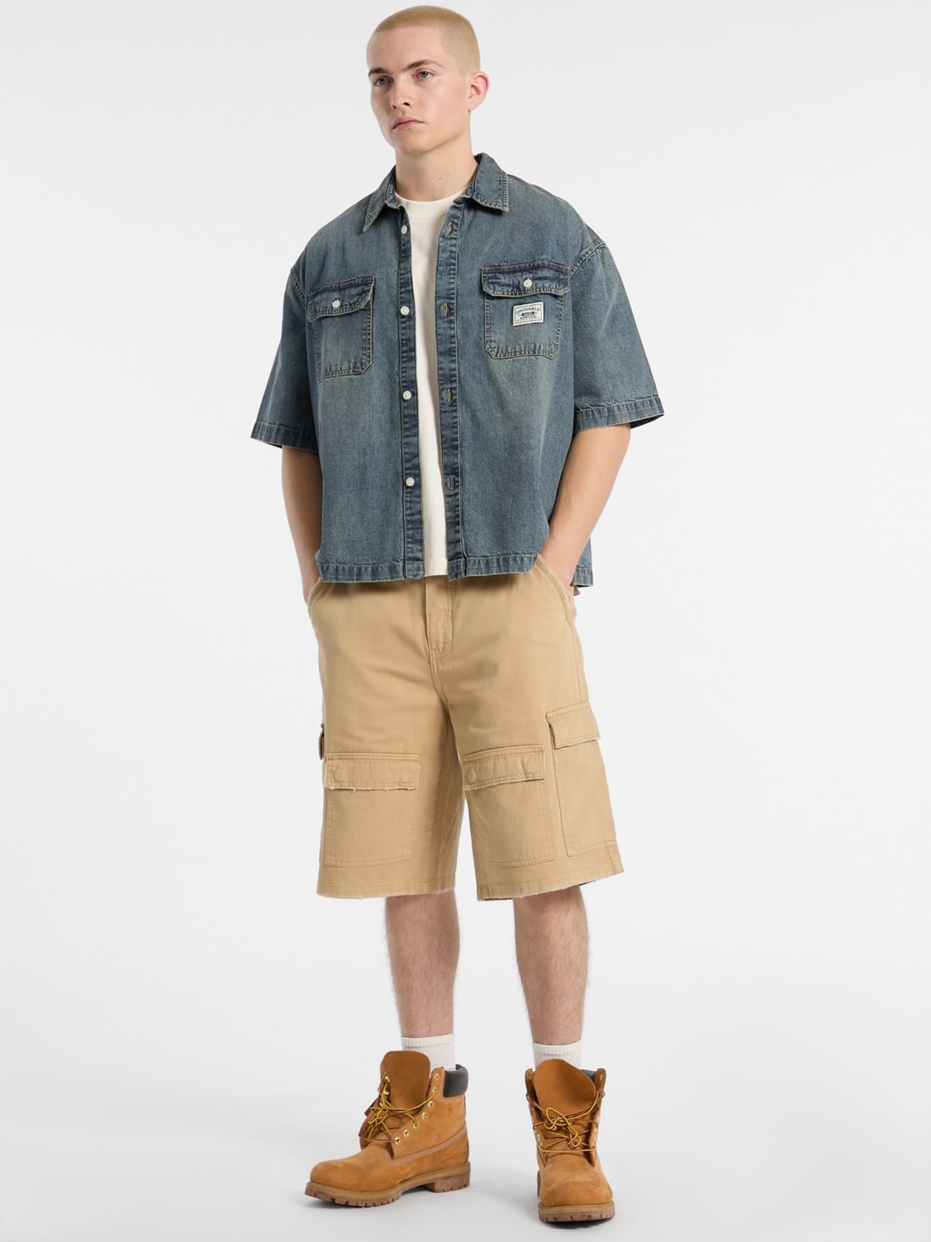 GUESS ORIGINALS DENIM BOXY SHIRT