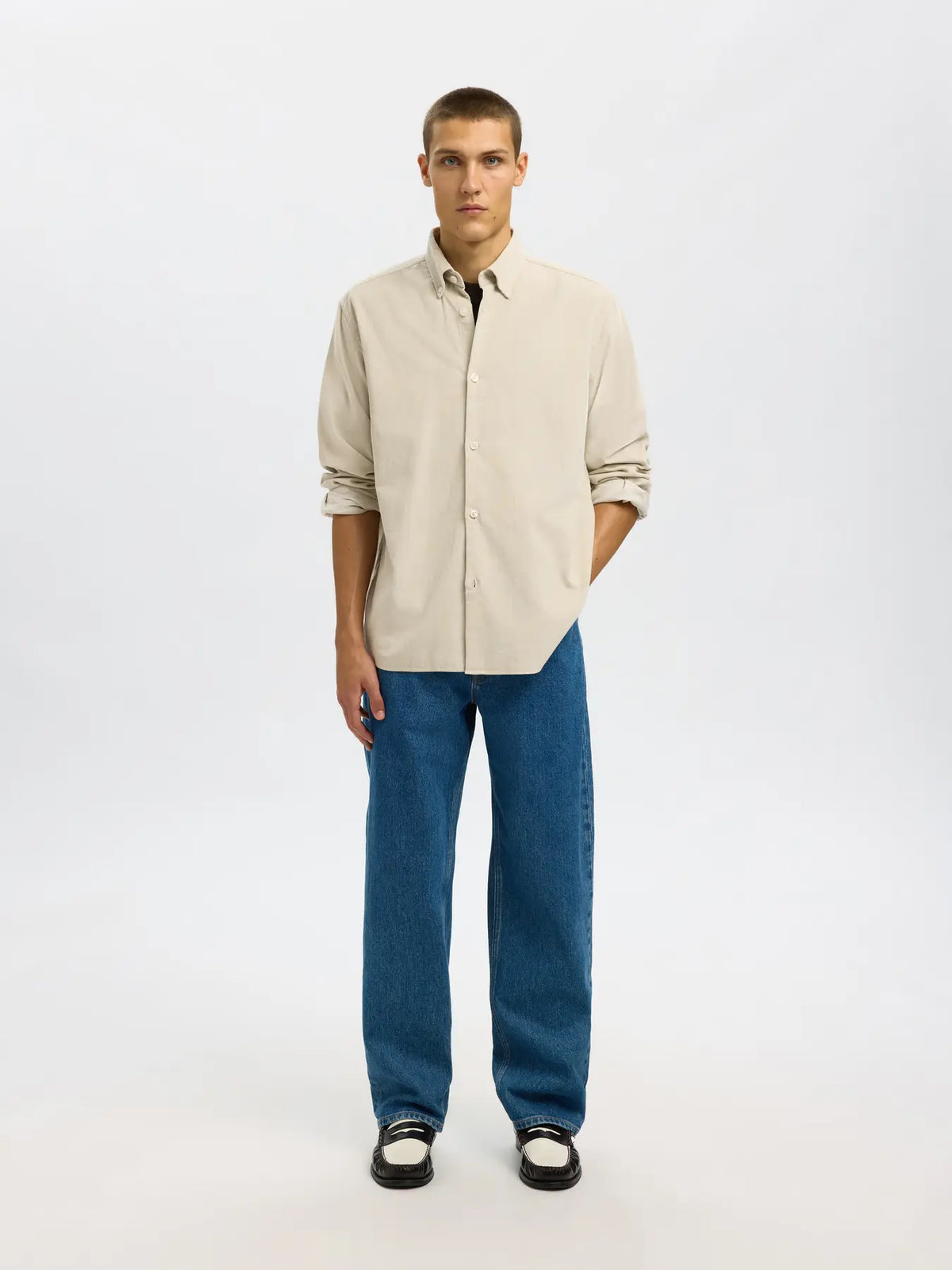 DANNI CORD BD LONGSLEEVE SHIRT MOONSTRUCK