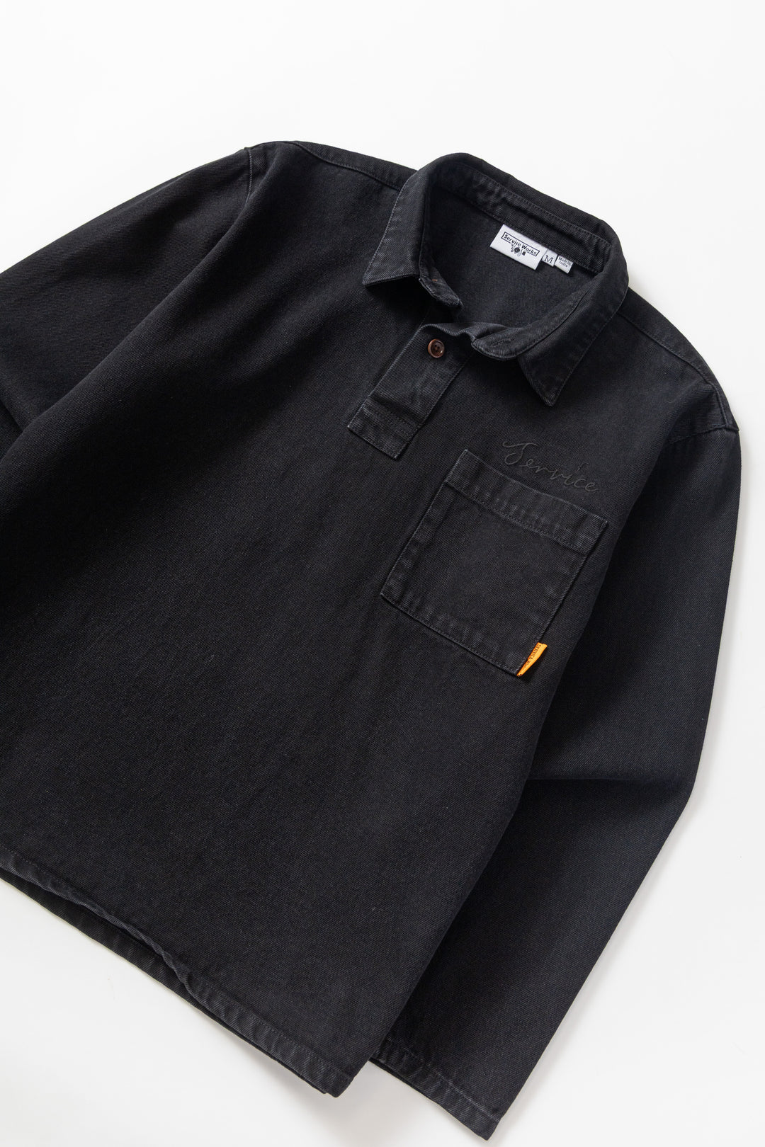 DENIM SCRIPT SHIRT