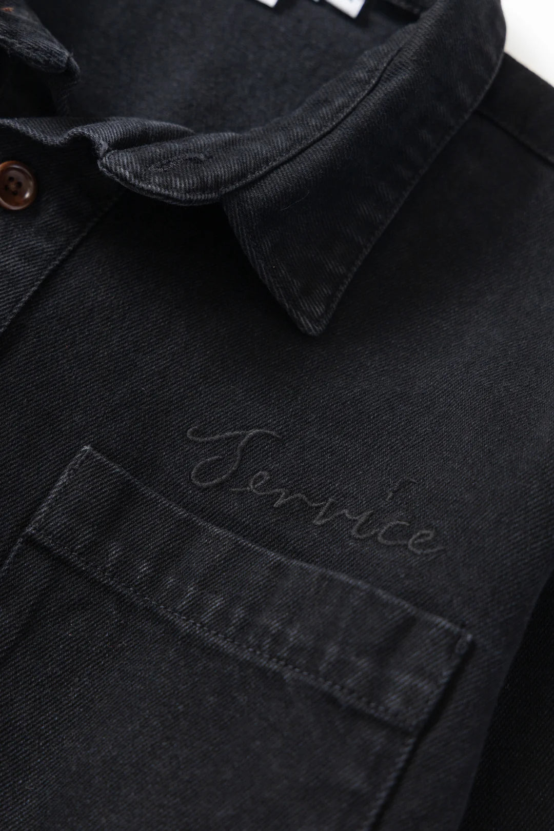 DENIM SCRIPT SHIRT