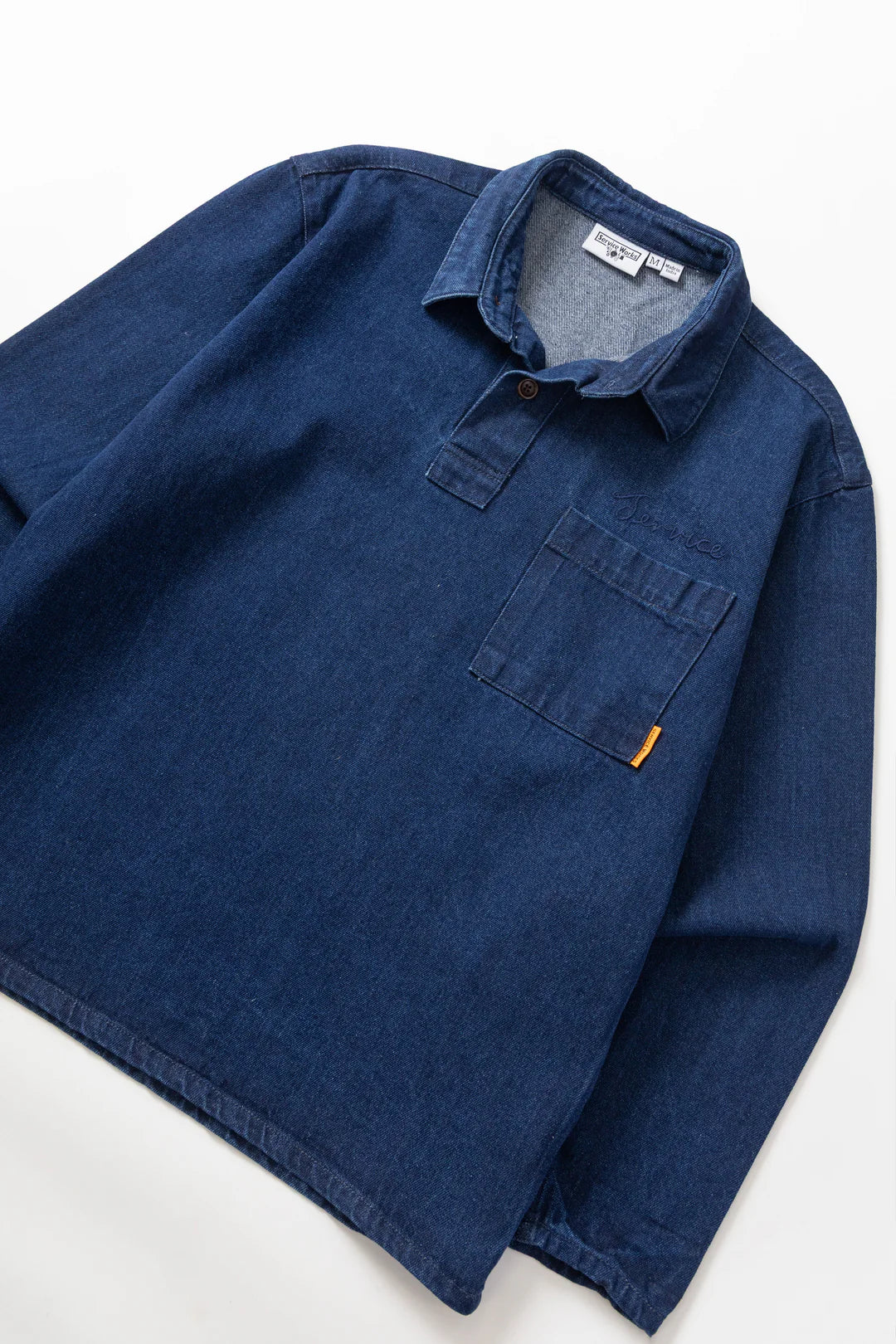 DENIM SCRIPT SHIRT