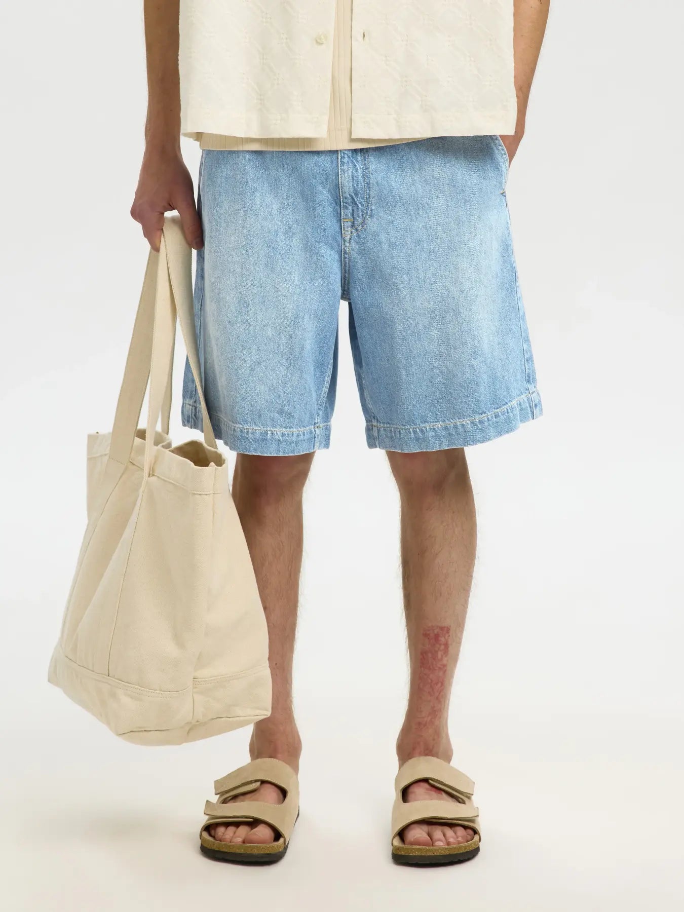 LOOSE MASON DENIM SHORTS