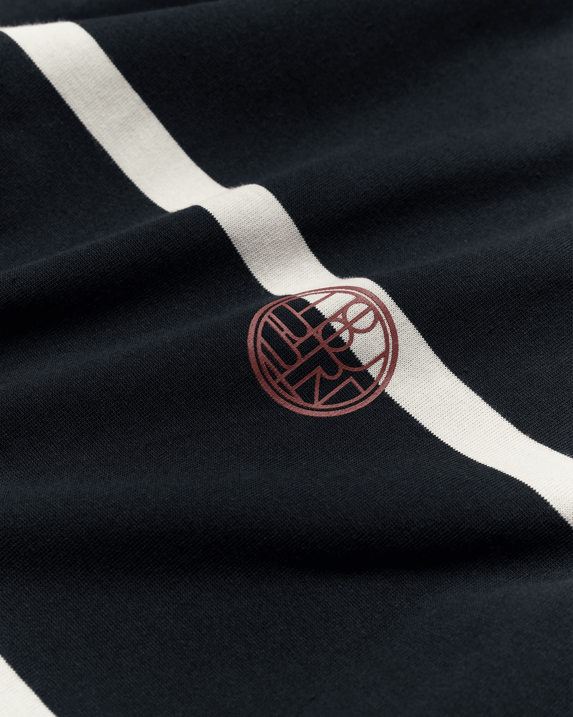 STRIPE ZIP POLO SS | WOODBIRD