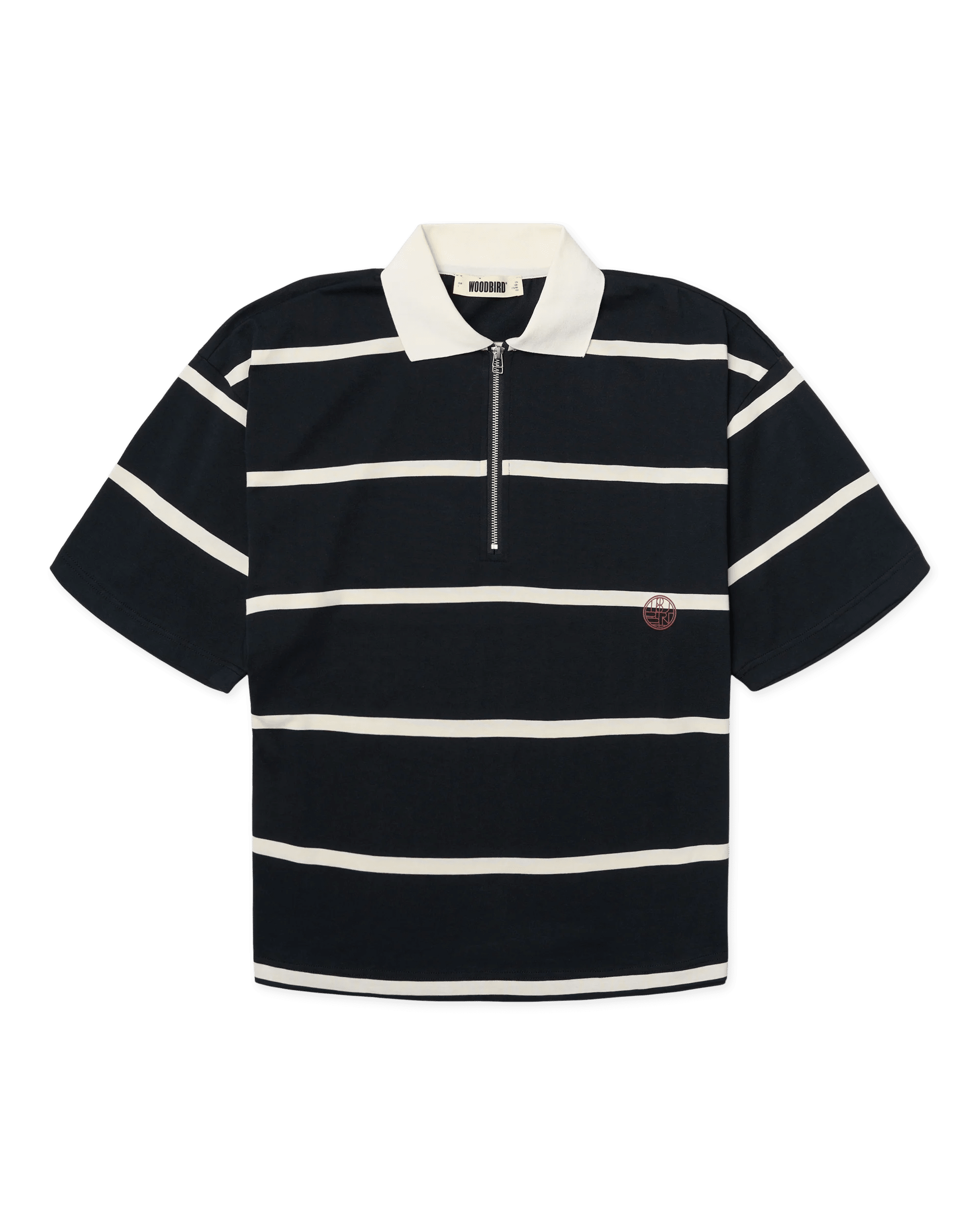 STRIPE ZIP POLO SS | Rari - DifferentAttitude