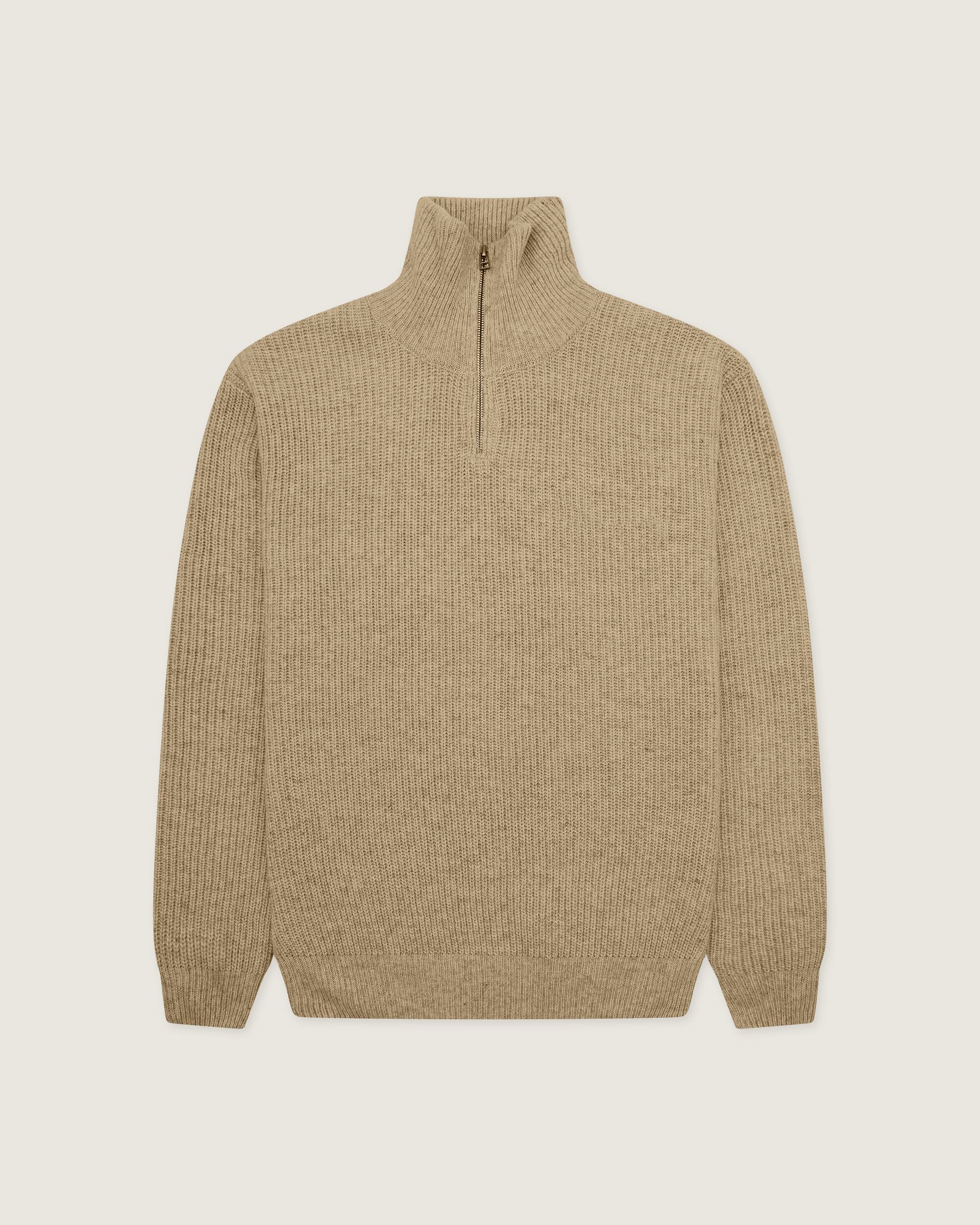 WOOL HALF ZIP