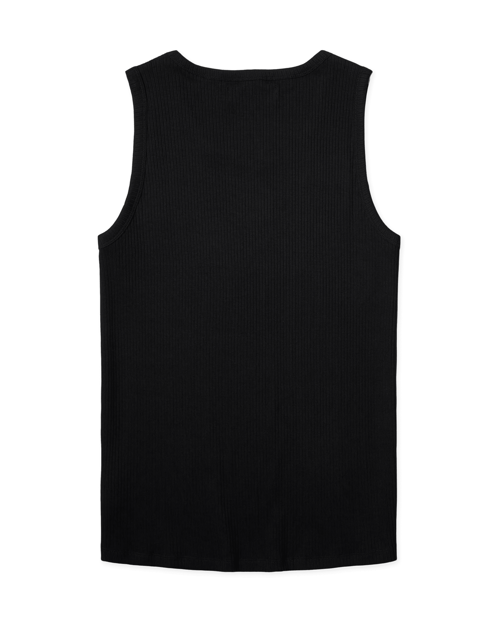 LEE TANK TOP NECKLINE BLACK | WOODBIRD