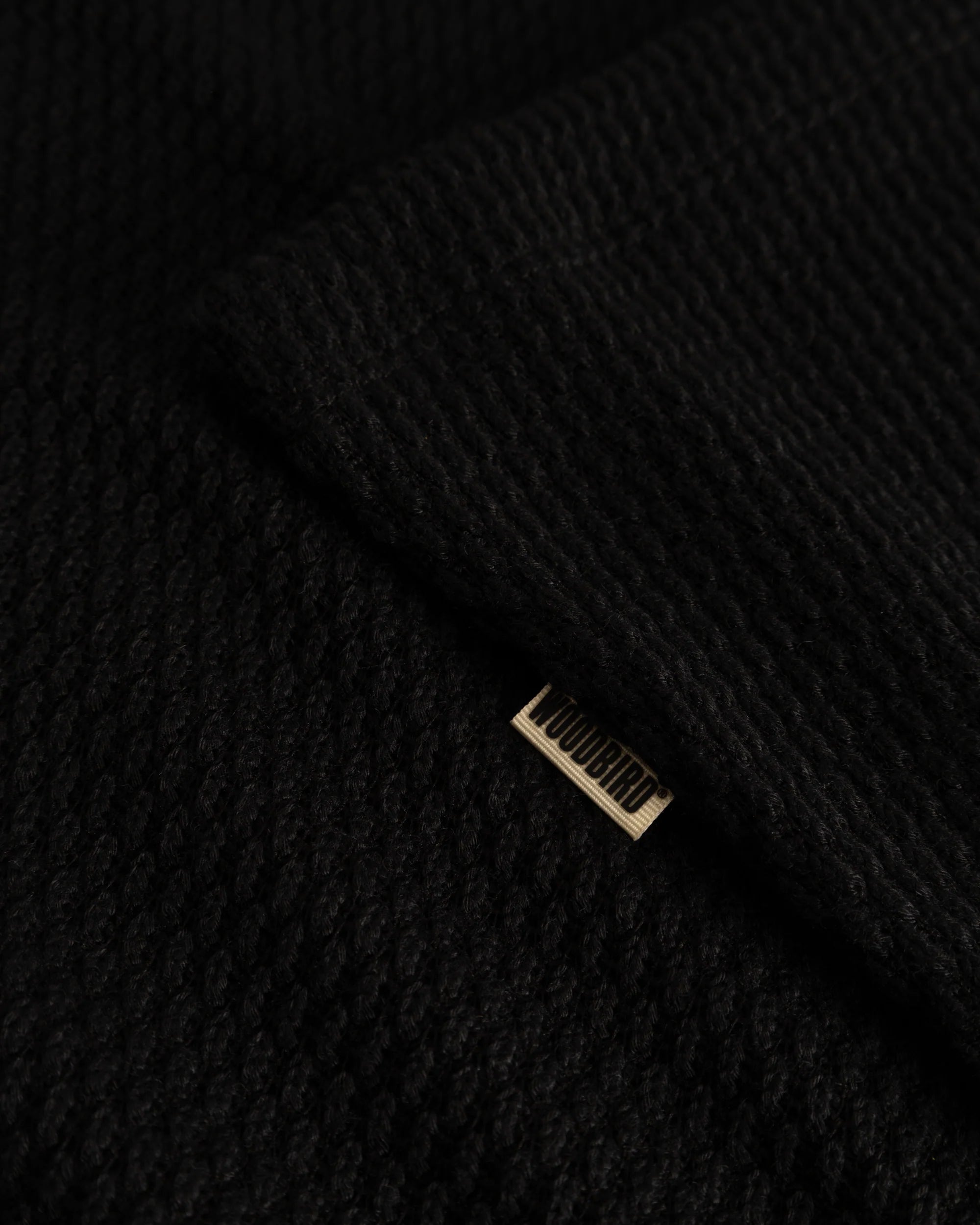 LUNG TANK TOP WAFFLE BLACK | WOODBIRD