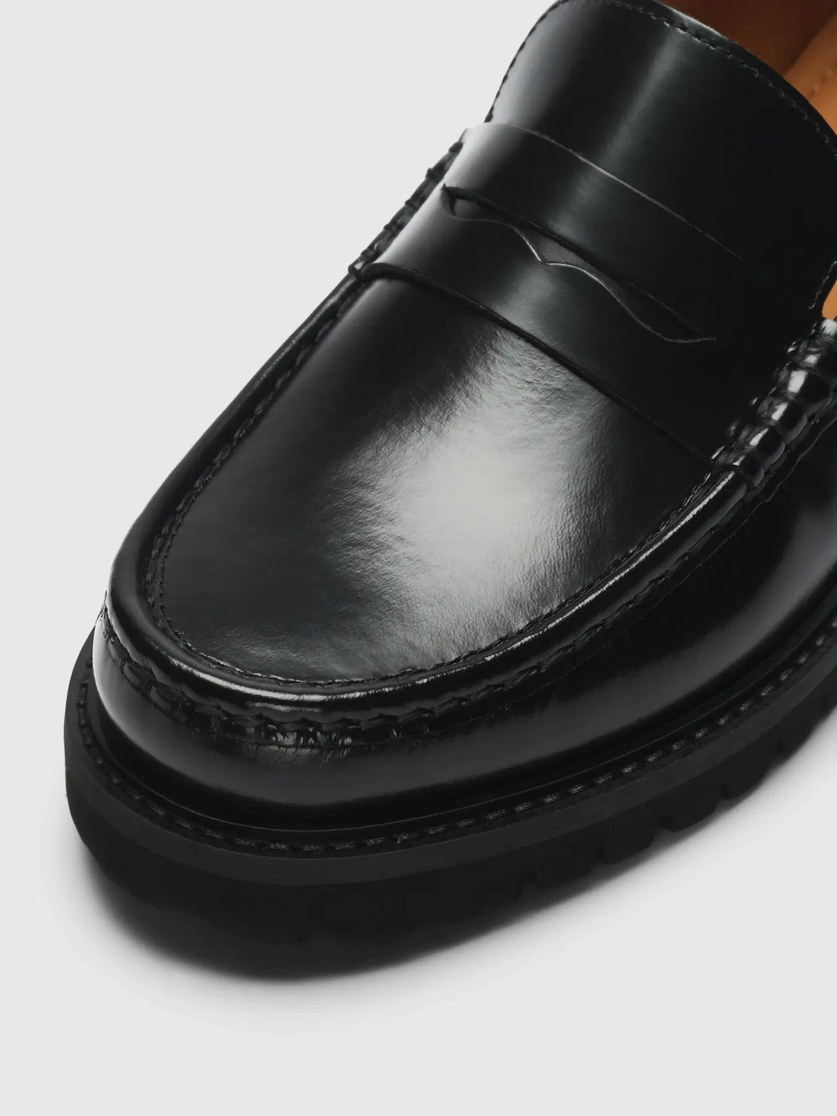 LEATHER PENNY LOAFER SHOES
