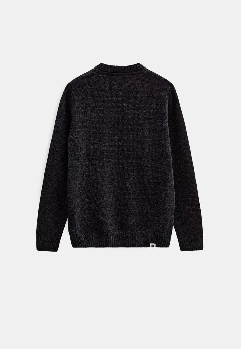 AKSUNE CHENILLE KNIT CAVIAR | ANERKJENDT