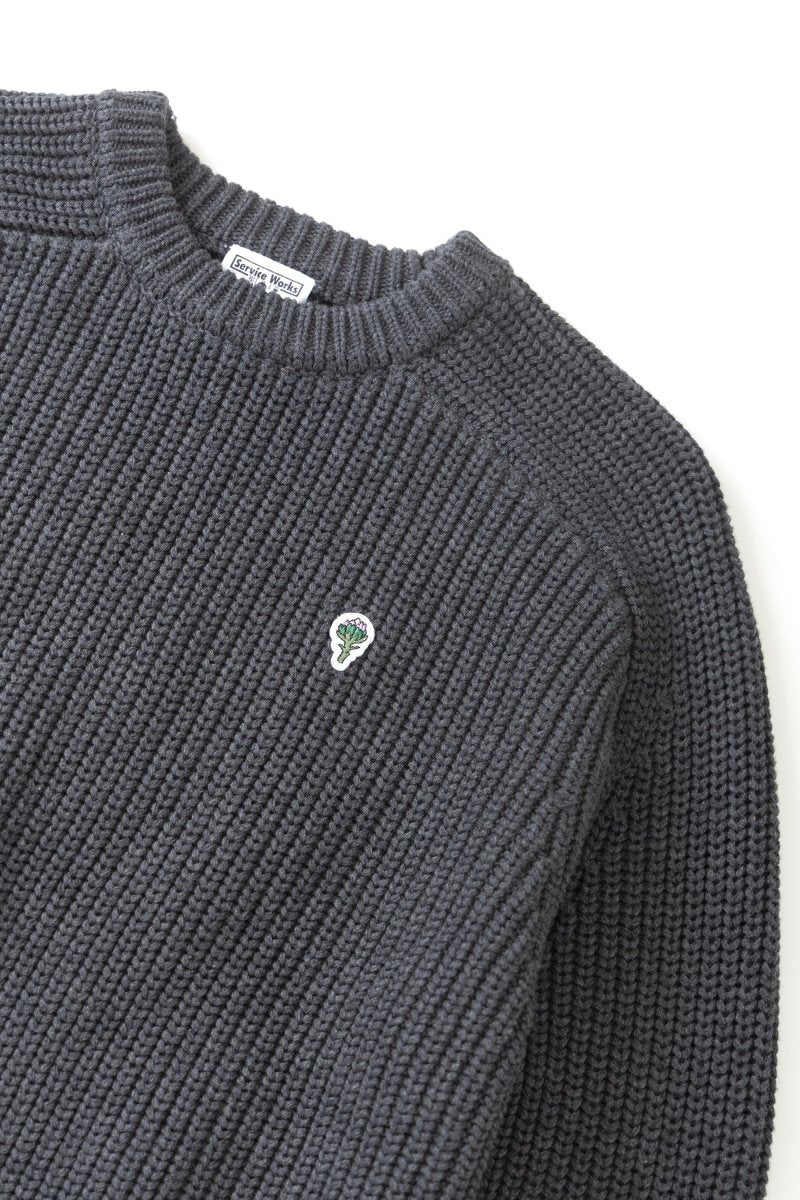 ARTICHOKE CHUNKY KNIT CHARCOAL | SERVICE WORKS
