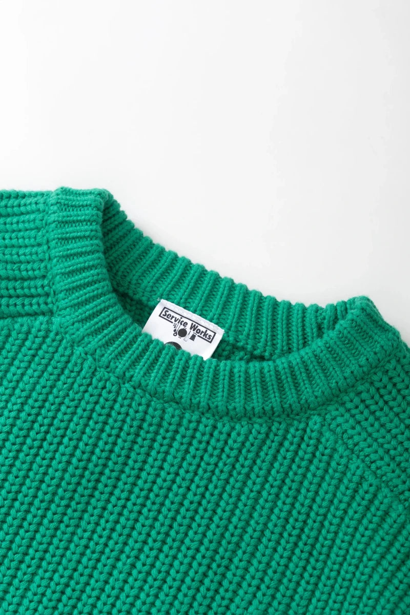 ARTICHOKE CHUNKY KNIT DERRY GREEN | SERVICE WORKS