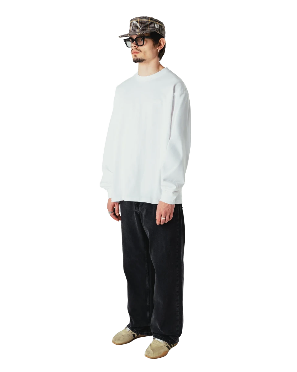 BAINE LS T-SHIRT WHITE | WOODBIRD
