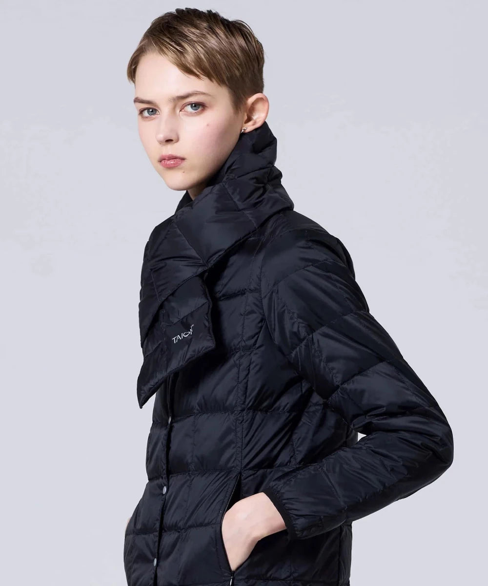 BASIC DOWN SCARF BLACK | TAION
