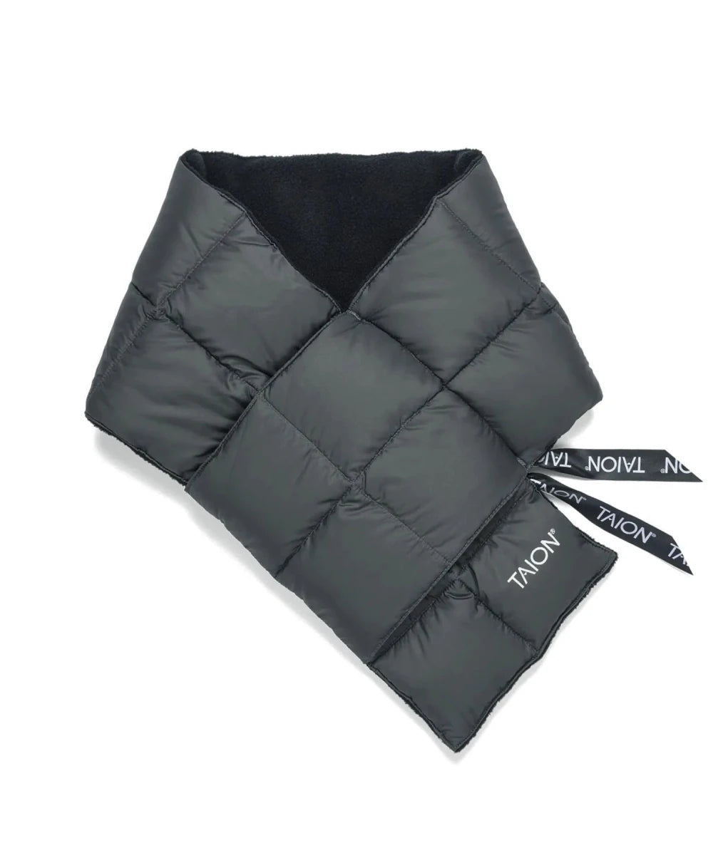 BASIC DOWN SCARF D.CHARCOAL | TAION