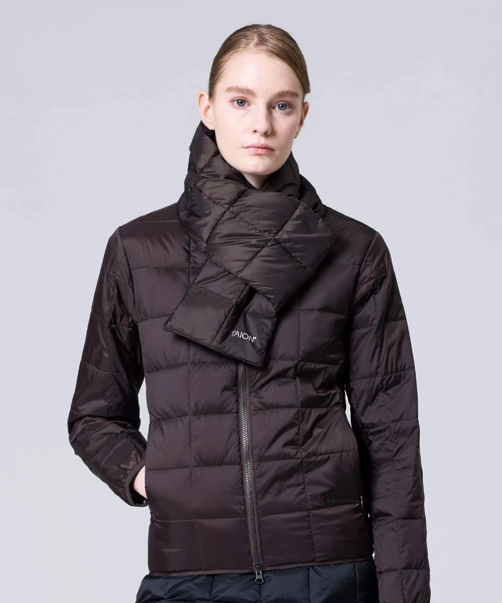 BASIC DOWN SCARF D.CHOCO | TAION