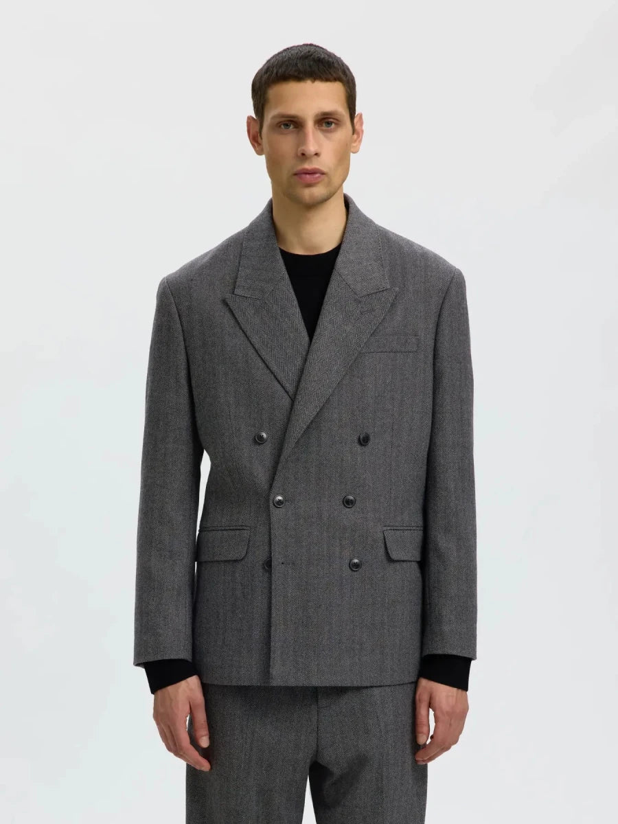 BROOKS WOOL BLEND RELAXED BLAZER | SELECTED HOMME