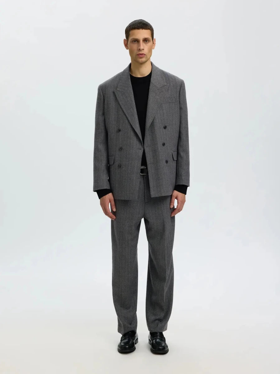 BROOKS WOOL BLEND RELAXED BLAZER | SELECTED HOMME