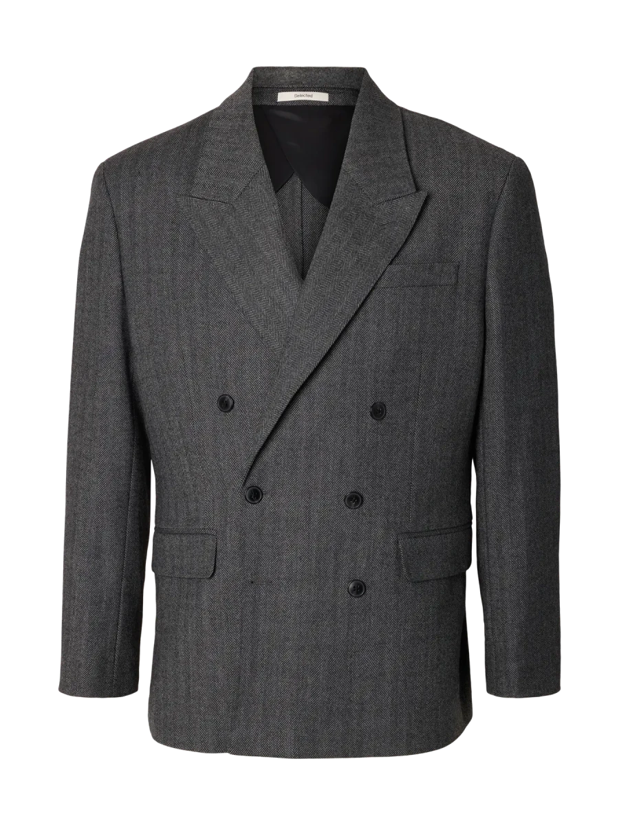 BROOKS WOOL BLEND RELAXED BLAZER | SELECTED HOMME