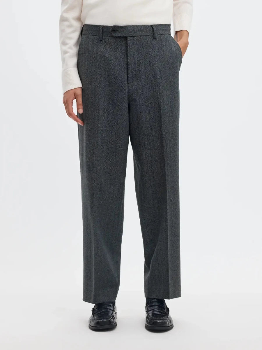 BROOKS WOOL BLEND RELAXED PANT | SELECTED HOMME