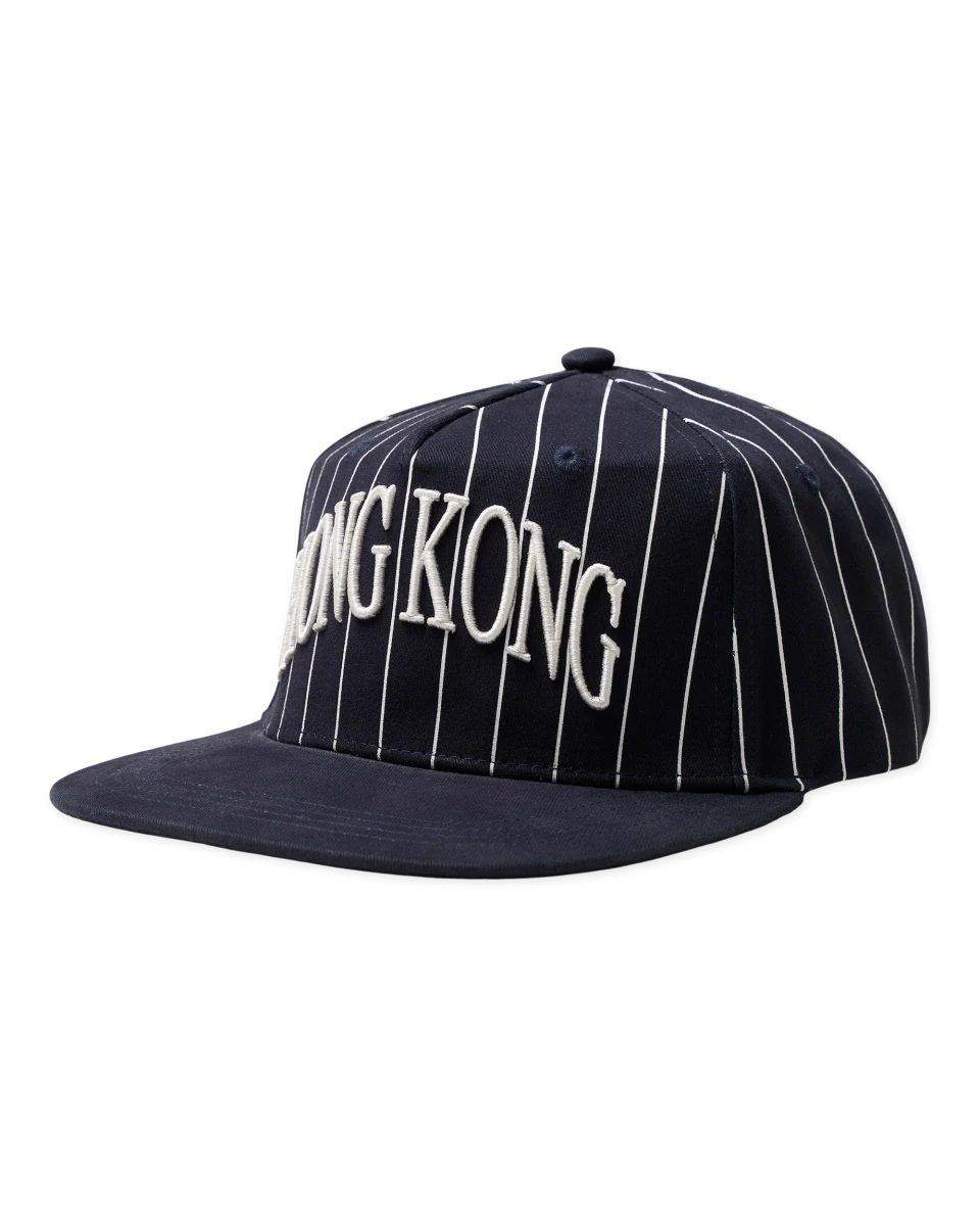 CHUCK STRIPE HK CAP NAVY WHITE | WOODBIRD