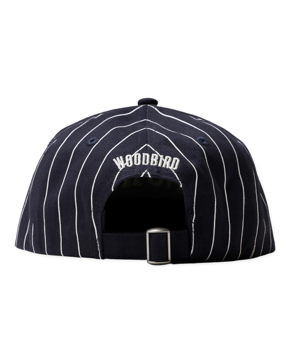 CHUCK STRIPE HK CAP NAVY WHITE | WOODBIRD