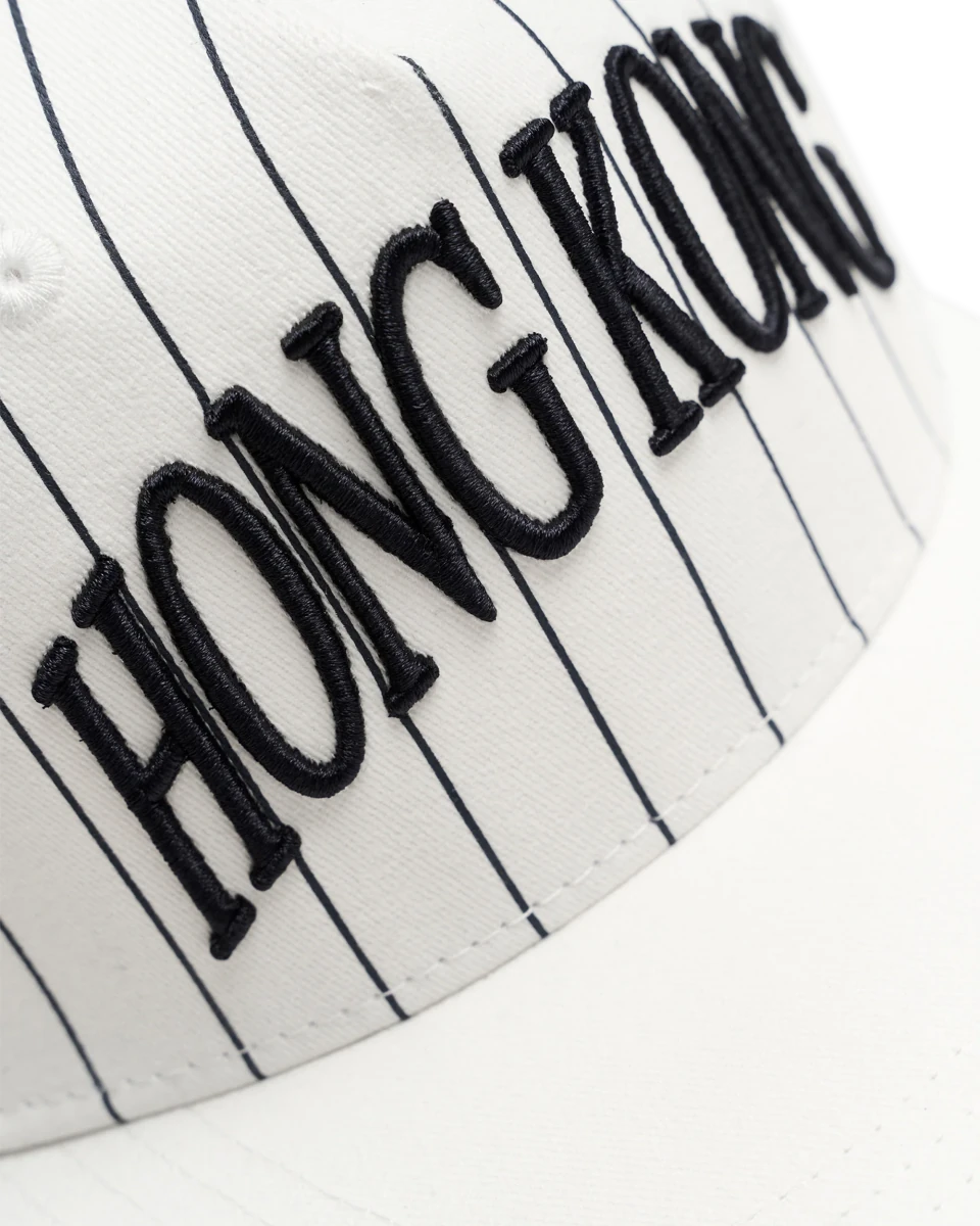 CHUCK STRIPE HK CAP WHITE NAVY | WOODBIRD