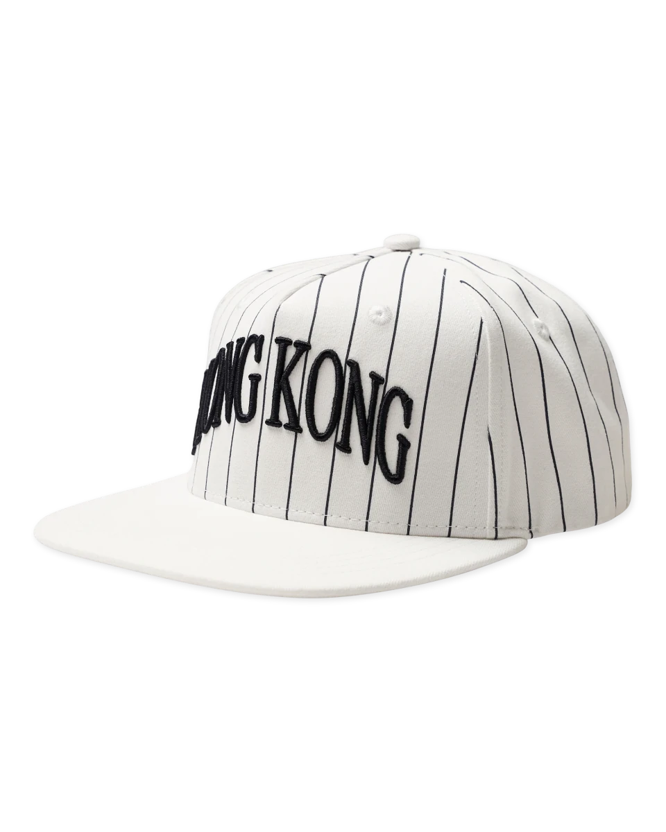 CHUCK STRIPE HK CAP WHITE NAVY | WOODBIRD