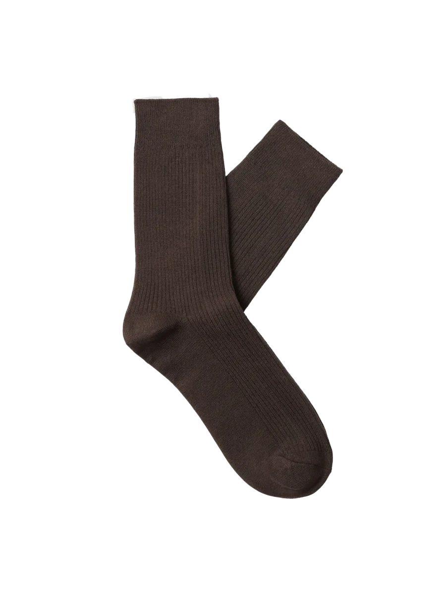 COTTON SOCKS BROWN | SELECTED HOMME