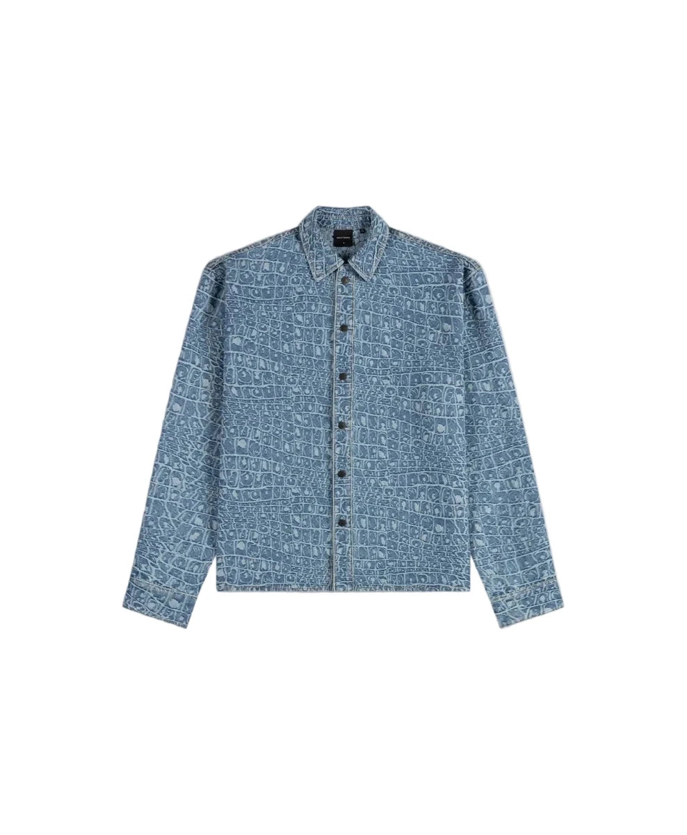 CROC JACQUARD DENIM SHIRT | DAILY PAPER