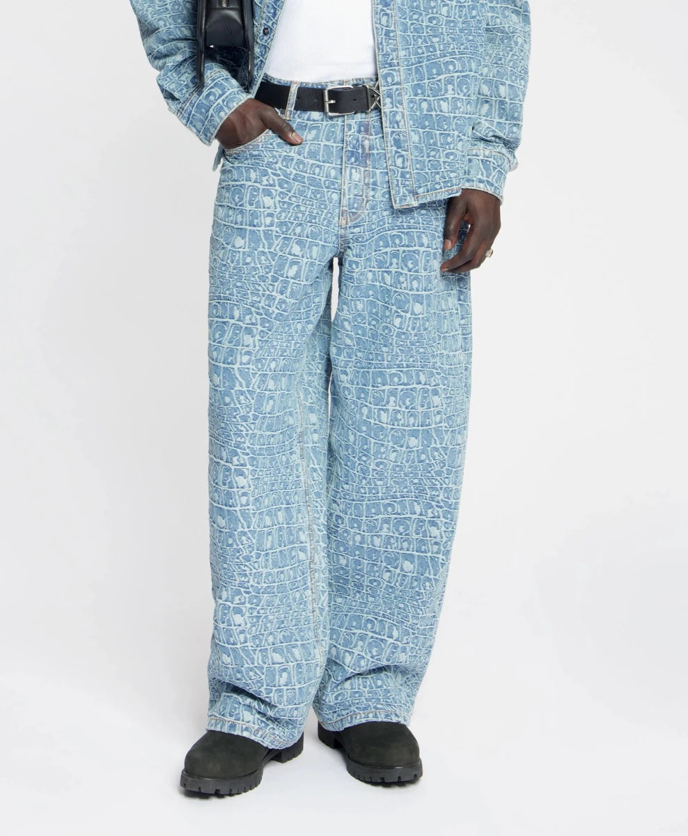 CROC JACQUARD OVERSIZED JEANS | DAILY PAPER