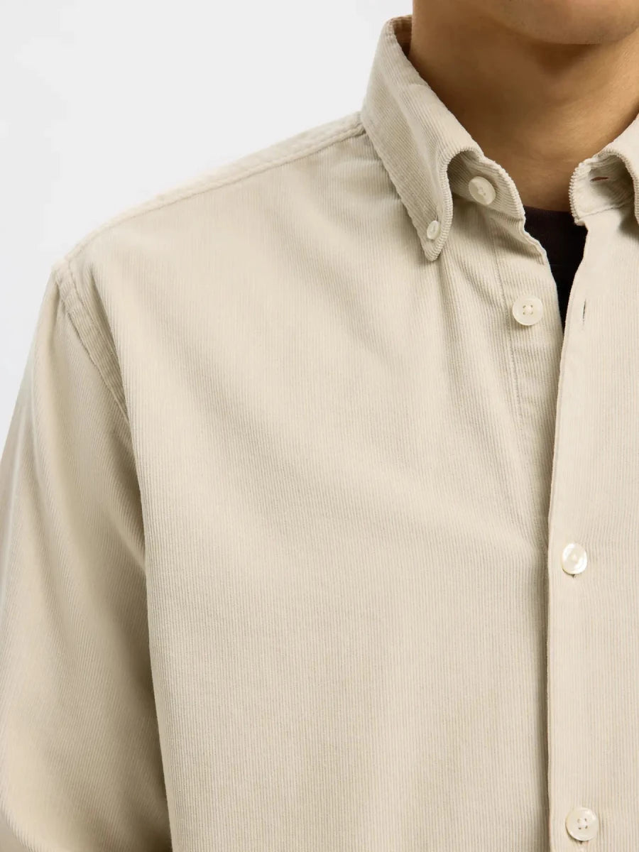DANNI CORD BD LONGSLEEVE SHIRT MOONSTRUCK | SELECTED HOMME