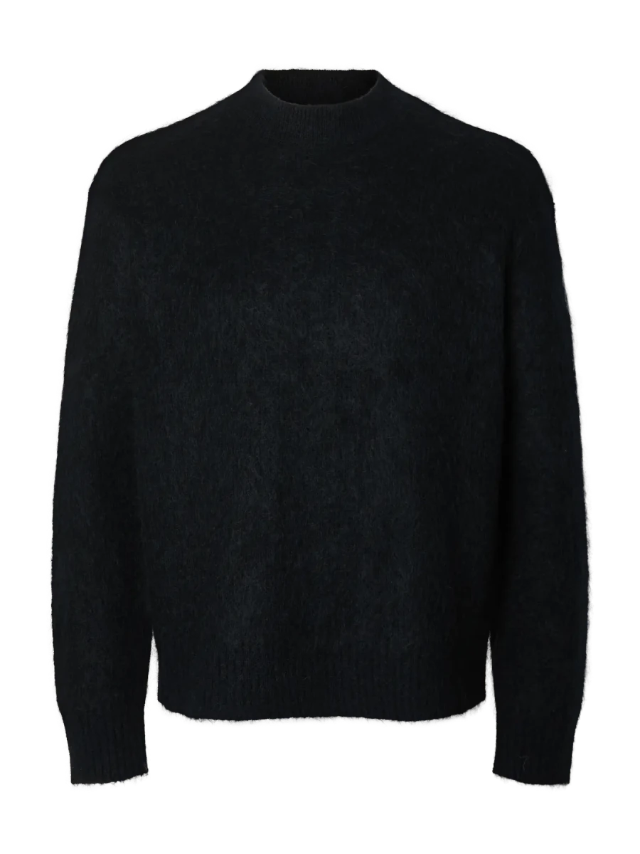 EDIT LS CREW NECK ANTHRACITE | SELECTED HOMME