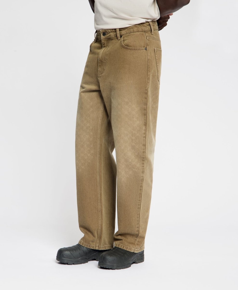 FADED MONOGRAM AMBA JEANS BEIGE | DAILY PAPER