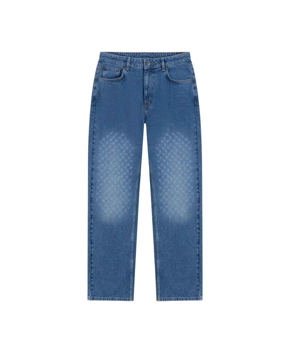 FADED MONOGRAM AMBA JEANS MID BLUE | DAILY PAPER