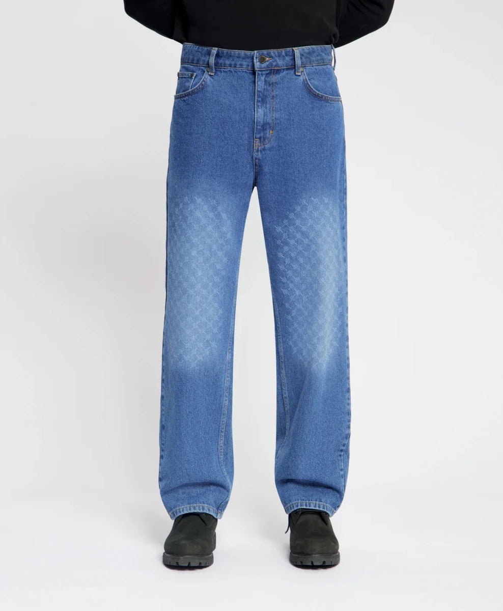 FADED MONOGRAM AMBA JEANS MID BLUE | DAILY PAPER