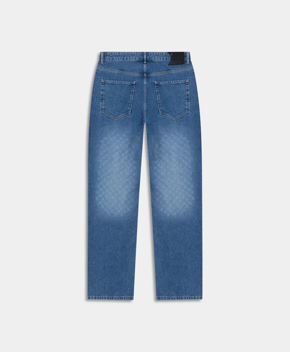 FADED MONOGRAM AMBA JEANS MID BLUE | DAILY PAPER