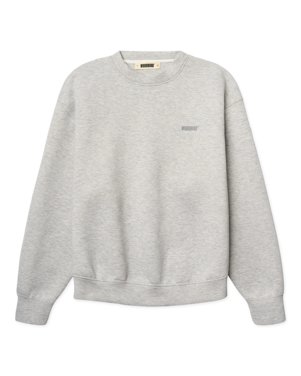 FUKO SCUBA CREW GREY MELANGE | WOODBIRD